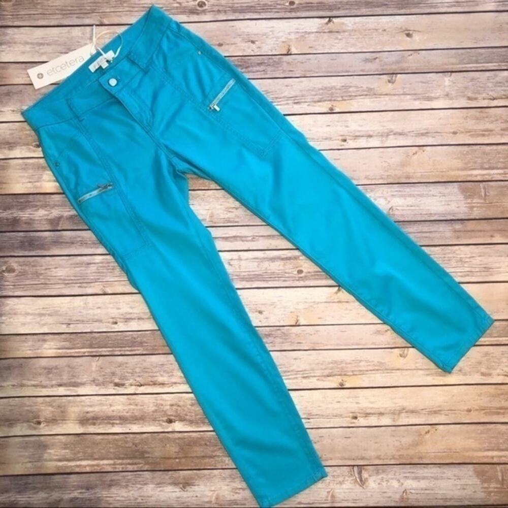Etcetera Color Wash Stretched Cotton Slim Jeans 0 NWT